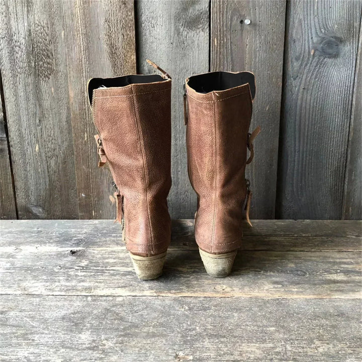 Damen Bequeme Herbststiefel