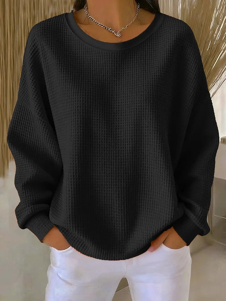 Damen Klassischer Langarm Pullover