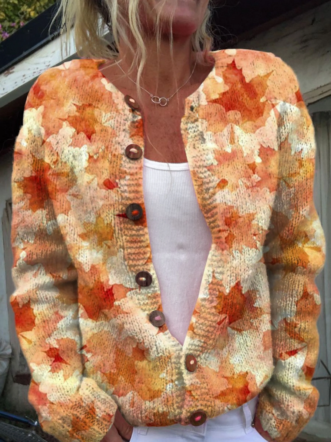 Damen Vintage Gestrickte Weste