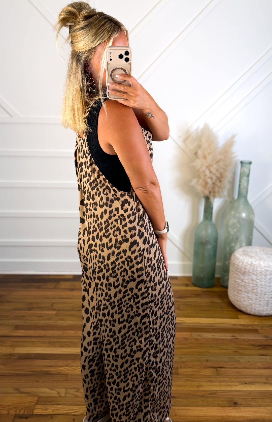 Damen Lockerer Freizeit Jumpsuit
