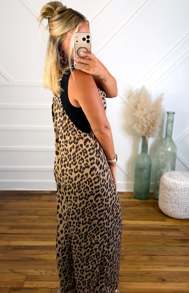 Damen Lockerer Freizeit Jumpsuit