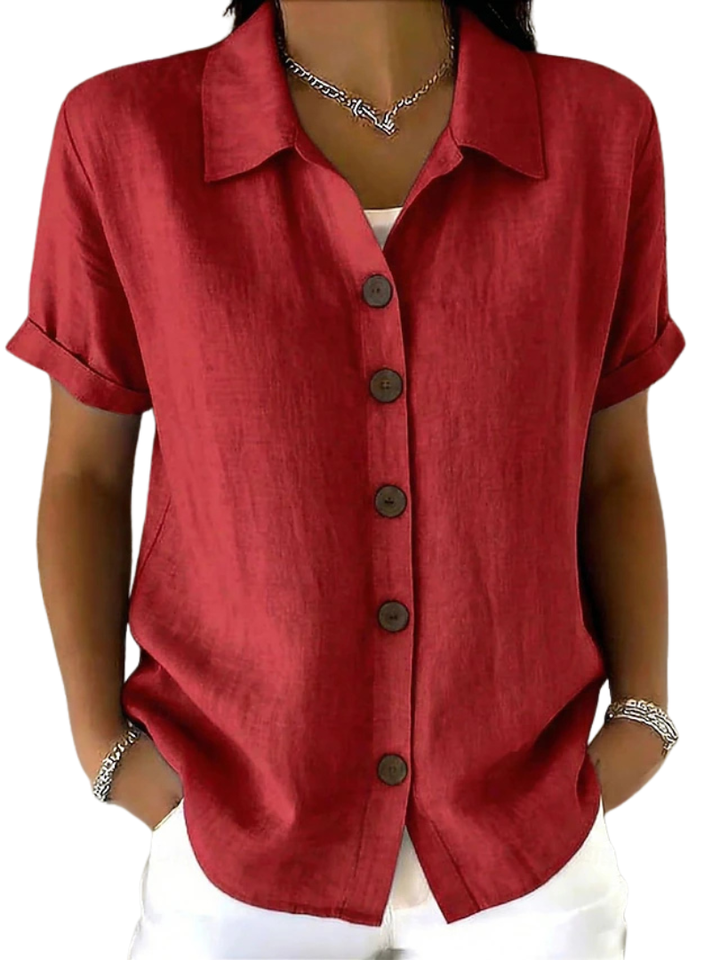 Lässiges Damen-Shirt mit kurzen Ärmeln