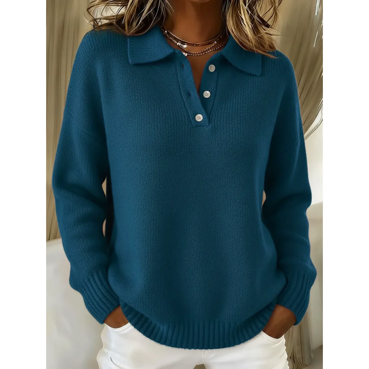 Damen Kuscheliger Oversize Rundhals Pullover