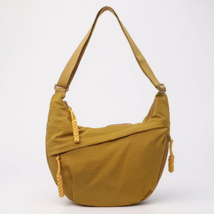 Elegante Schultertasche – Ocker