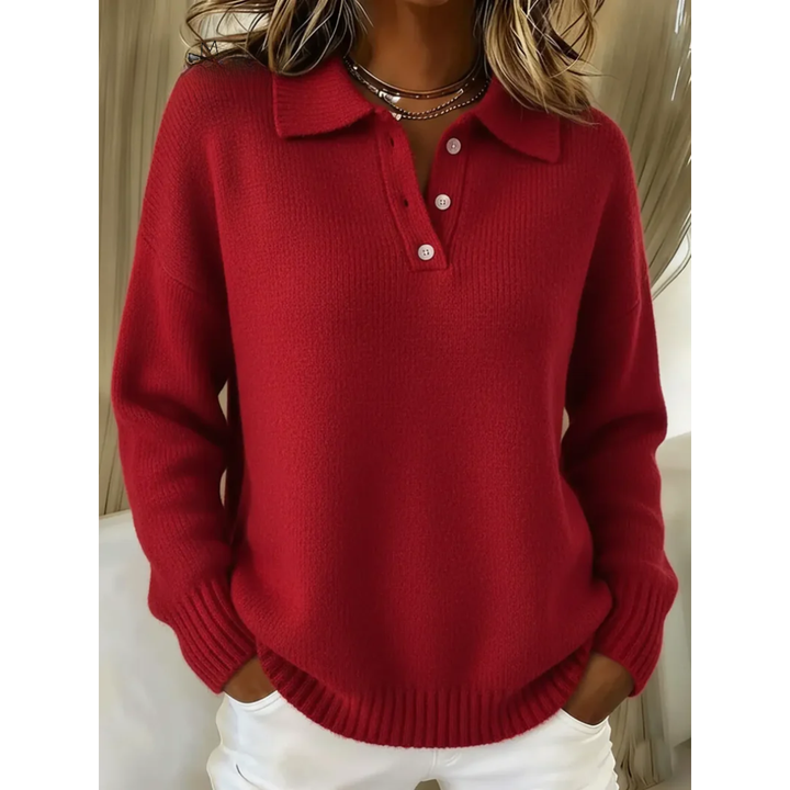 Damen Kuscheliger Oversize Rundhals Pullover