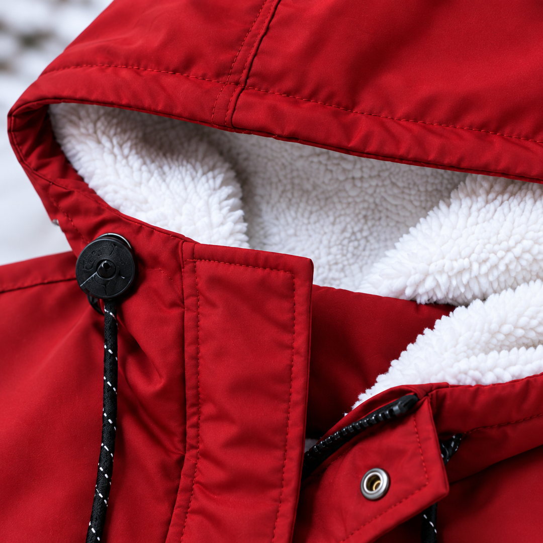 Damen Warme Steppjacke mit Kapuze