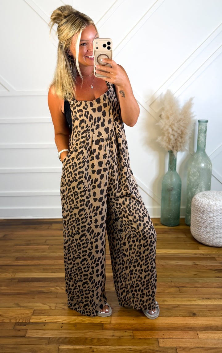 Damen Lockerer Freizeit Jumpsuit