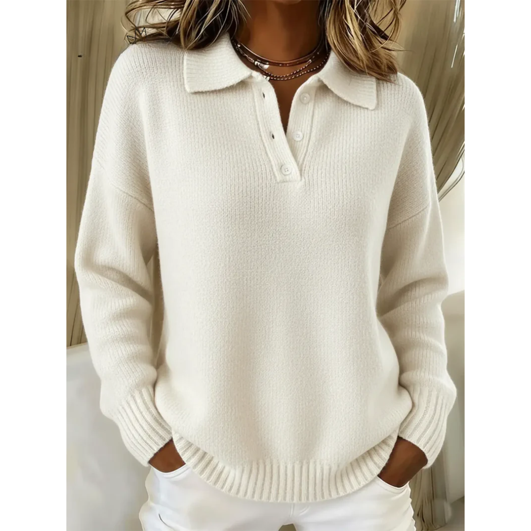 Damen Kuscheliger Oversize Rundhals Pullover