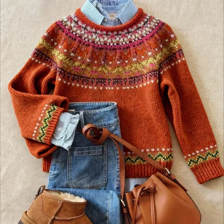 Damen Stilvoller Strickpullover