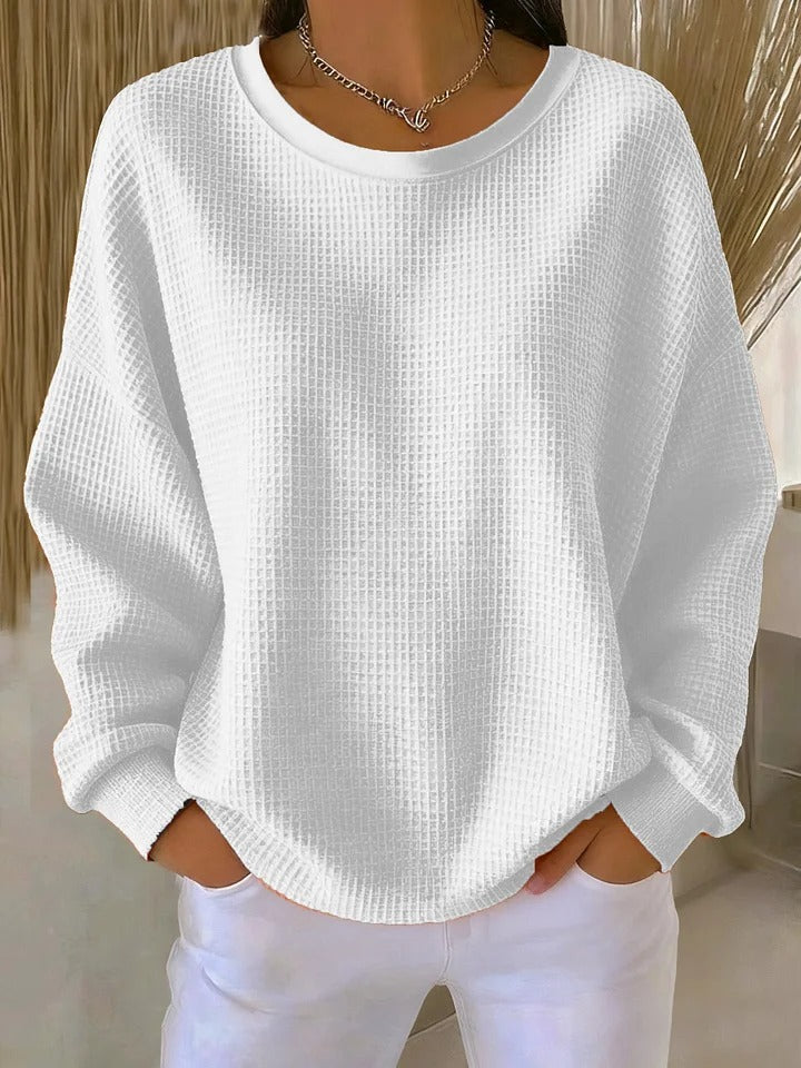 Damen Klassischer Langarm Pullover