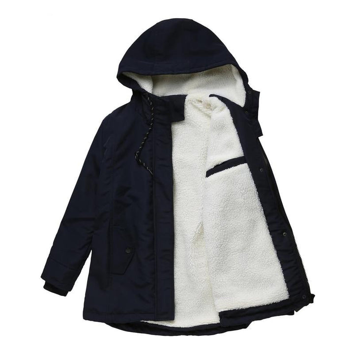 Damen Warme Steppjacke mit Kapuze