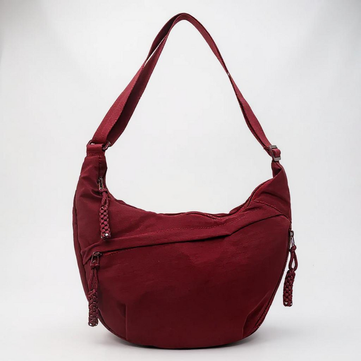 Elegante Schultertasche – Bordeaux