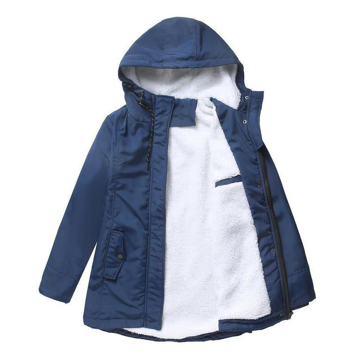 Damen Warme Steppjacke mit Kapuze