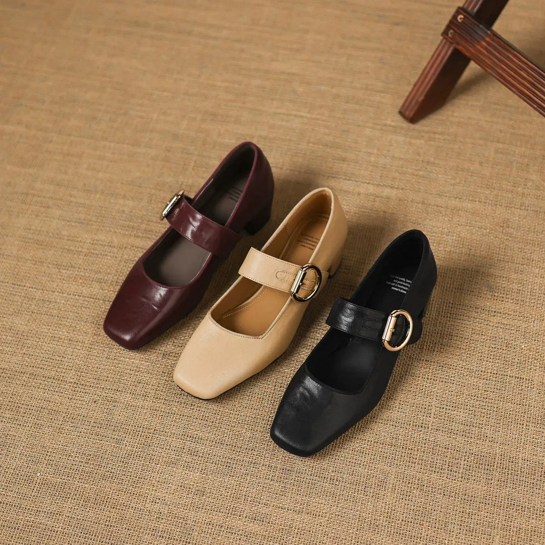 Damen Elegante Mary-Jane-Pumps