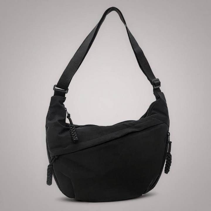 Klassische Schultertasche – Schwarz