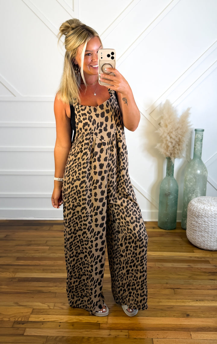 Damen Lockerer Freizeit Jumpsuit