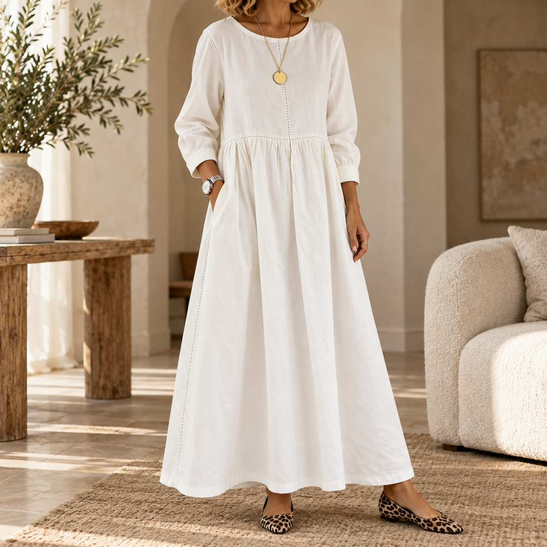 Damen Vintage Maxikleid