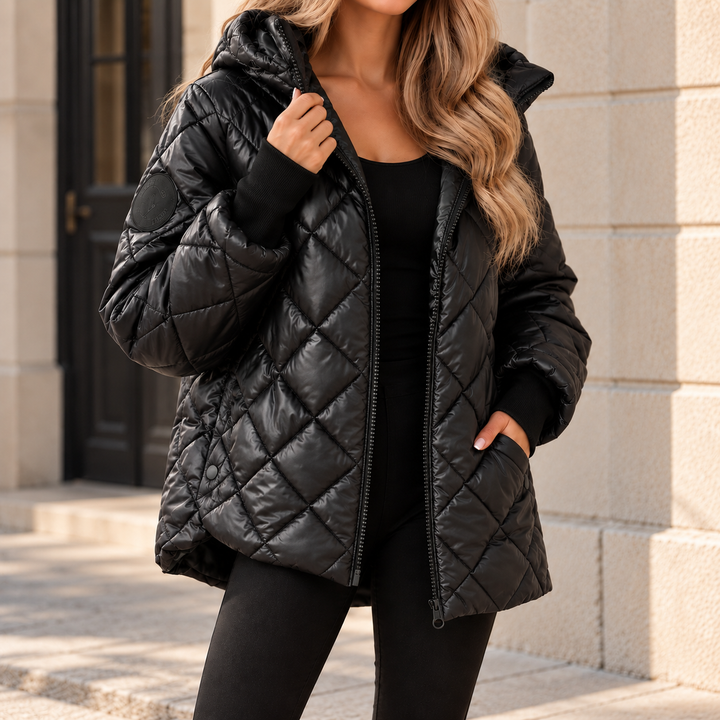 Diamantgesteppte Pufferjacke