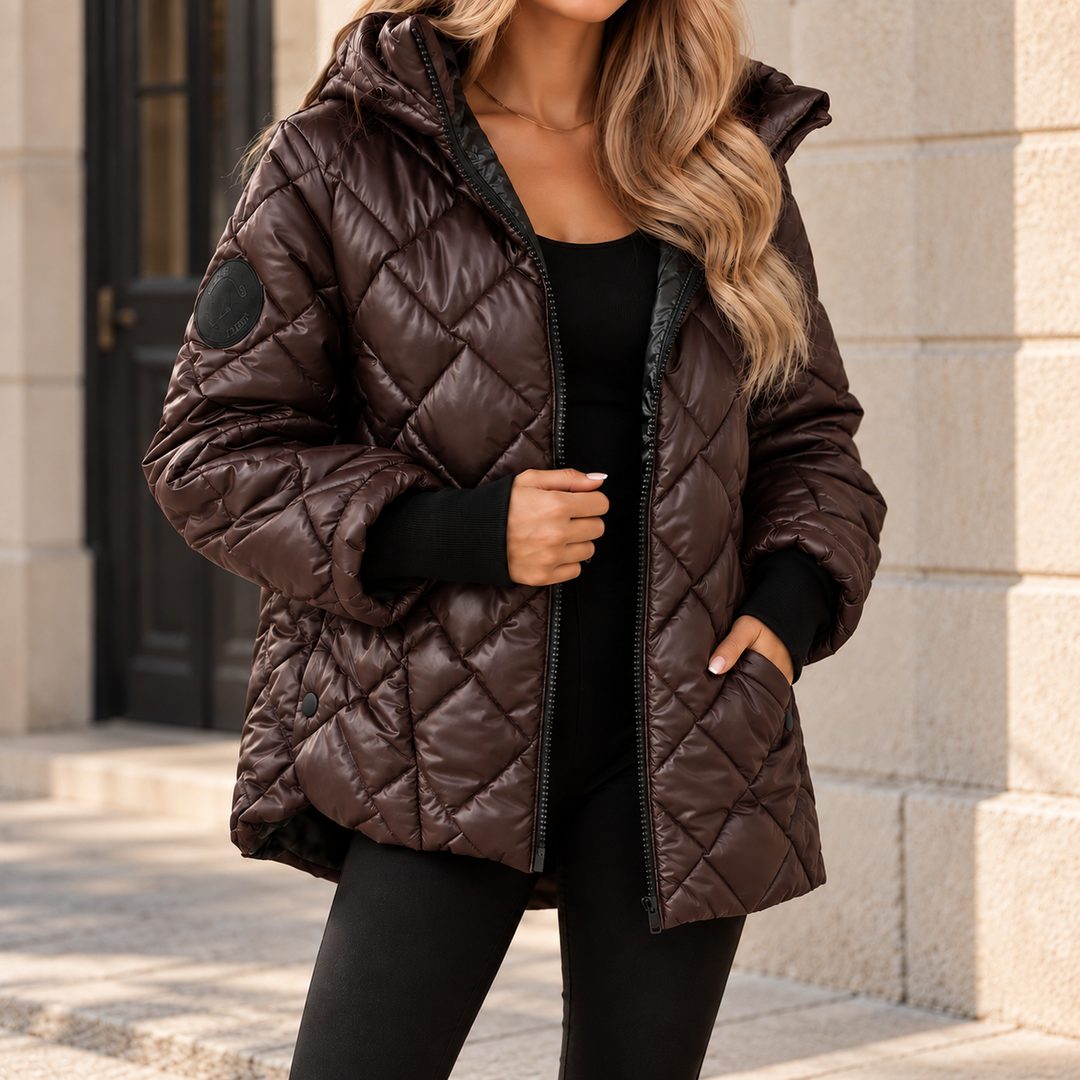 Diamantgesteppte Pufferjacke