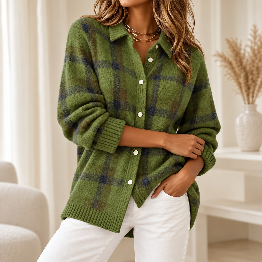 Kariertes Oversize-Hemd