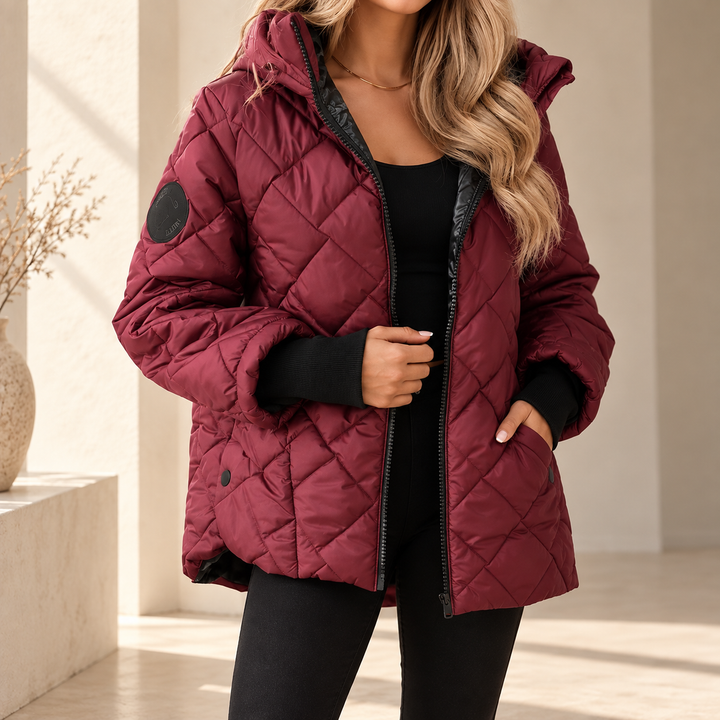 Diamantgesteppte Pufferjacke