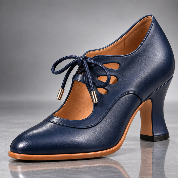Damen Elegante Absatzschuhe mit Schnürung