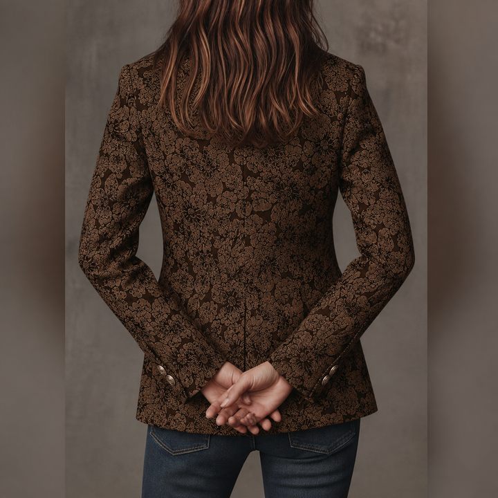 Damen Taillierter Jacquard-Blazer