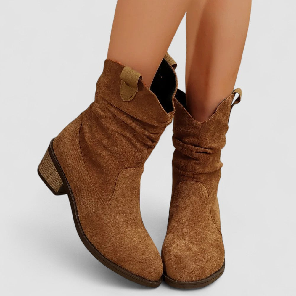 Damen Lässige Western Stiefeletten