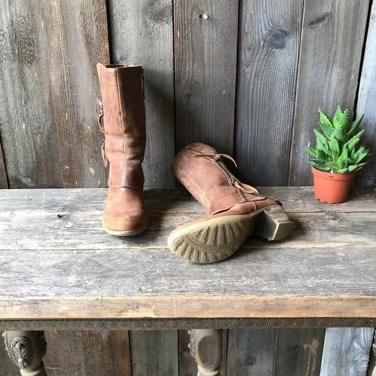 Damen Bequeme Herbststiefel