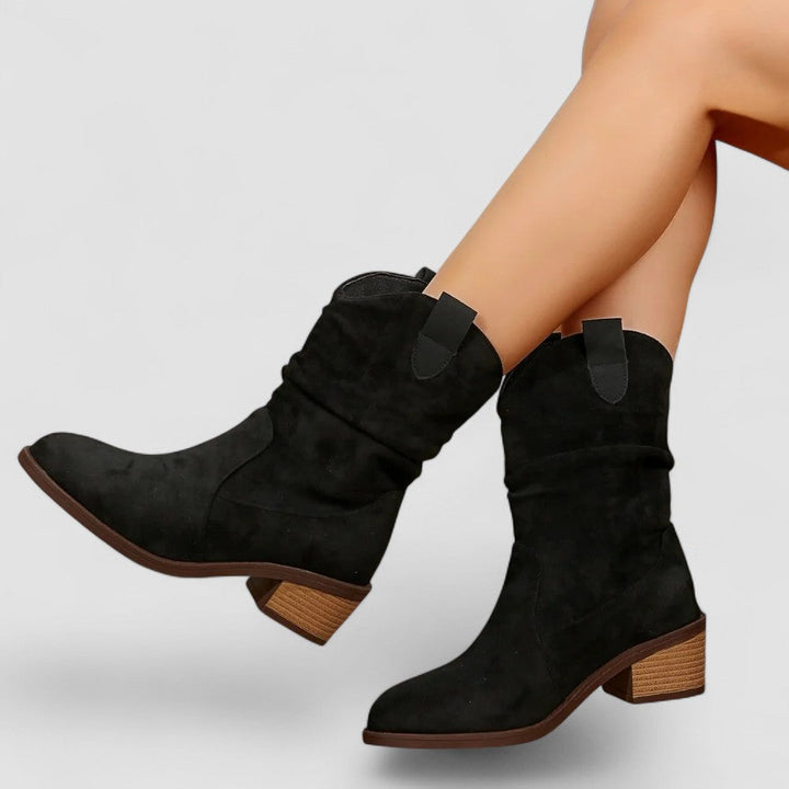 Damen Lässige Western Stiefeletten