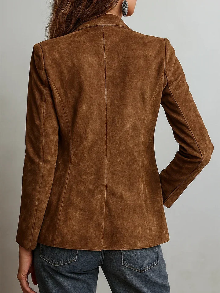 Brauner Blazer im Vintage-Stil