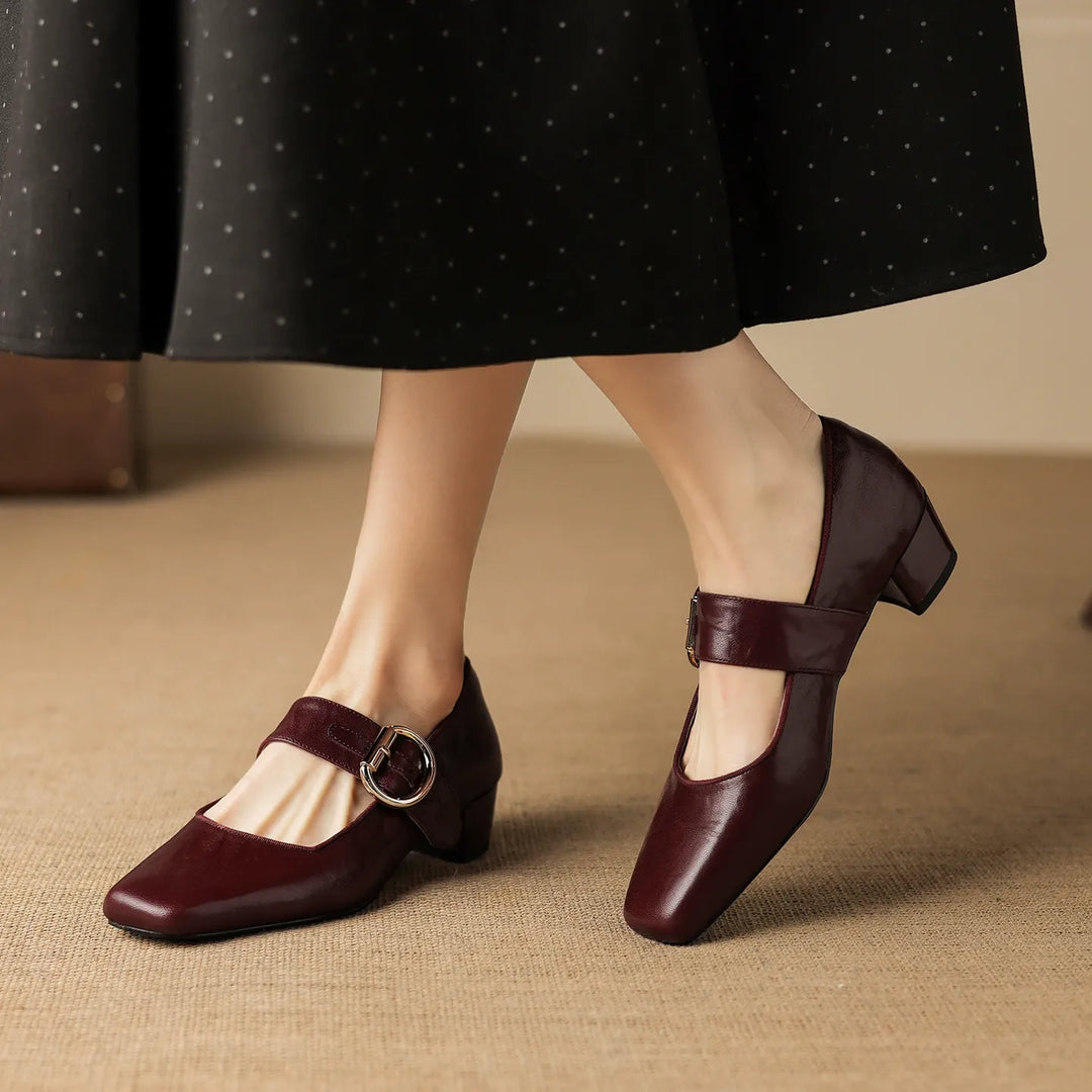 Damen Elegante Mary-Jane-Pumps
