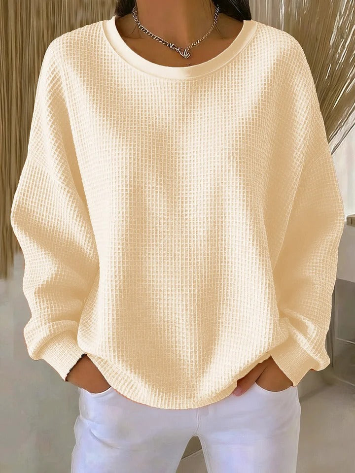 Damen Klassischer Langarm Pullover