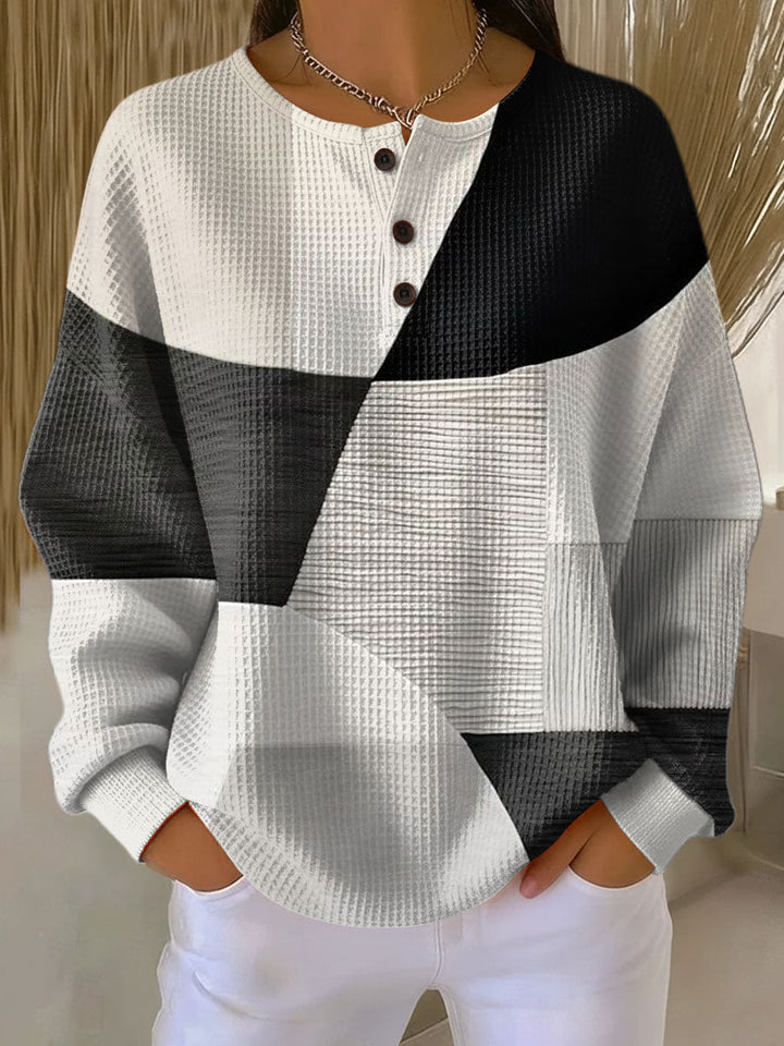 Damen Klassischer Bequemer Pullover