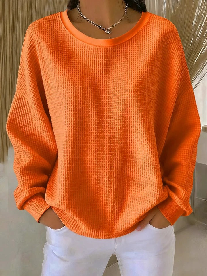 Damen Klassischer Langarm Pullover