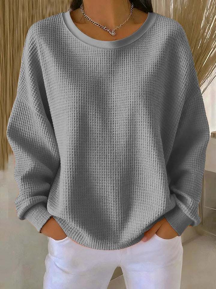 Damen Klassischer Langarm Pullover