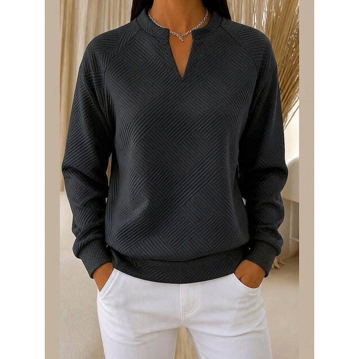 Damen Eleganter Pullover mit Strukturmuster