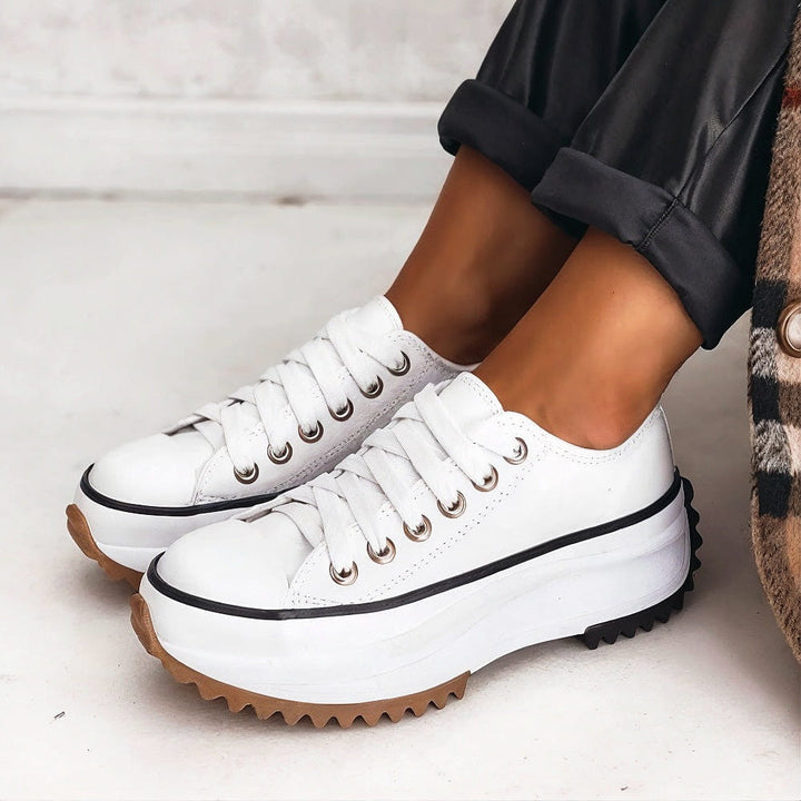 Damen Modische Sneakers mit Profilsohle
