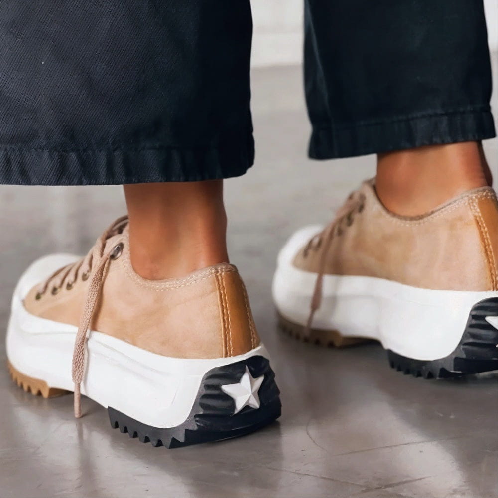 Damen Modische Sneakers mit Profilsohle