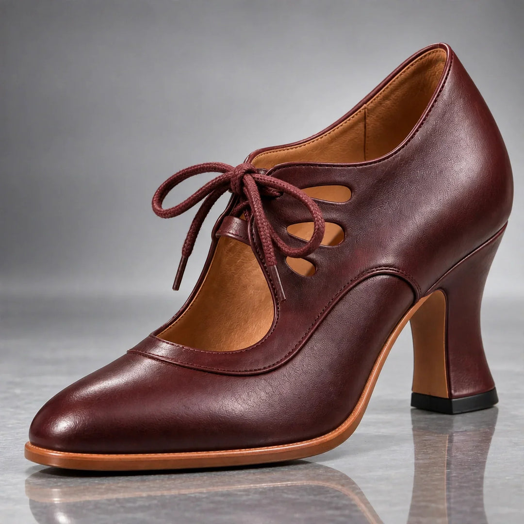 Damen Elegante Absatzschuhe mit Schnürung