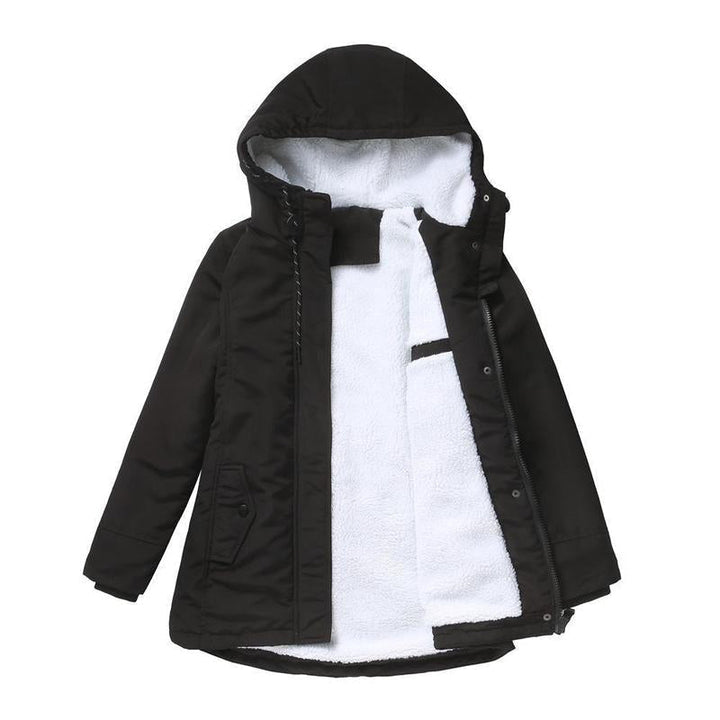 Damen Warme Steppjacke mit Kapuze