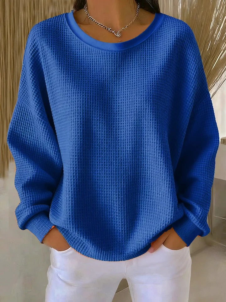 Damen Klassischer Langarm Pullover