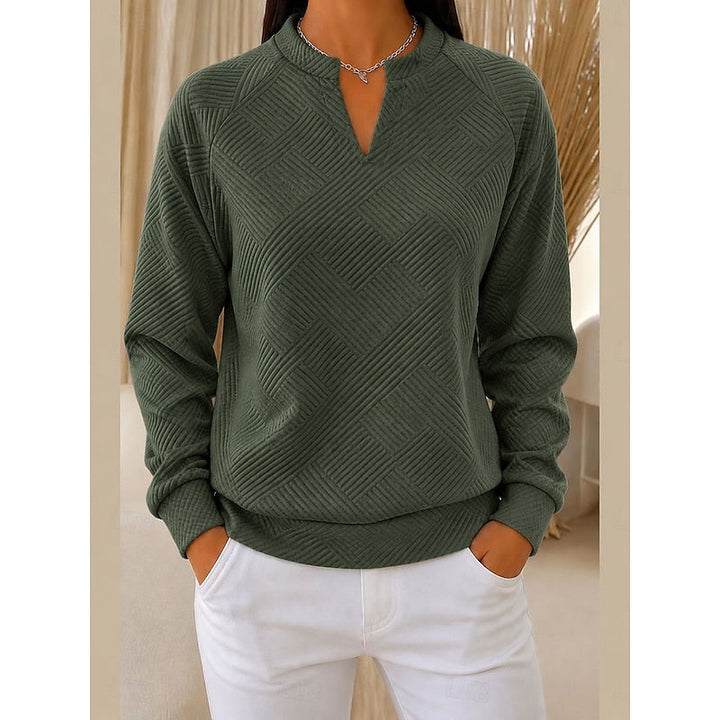 Damen Eleganter Pullover mit Strukturmuster