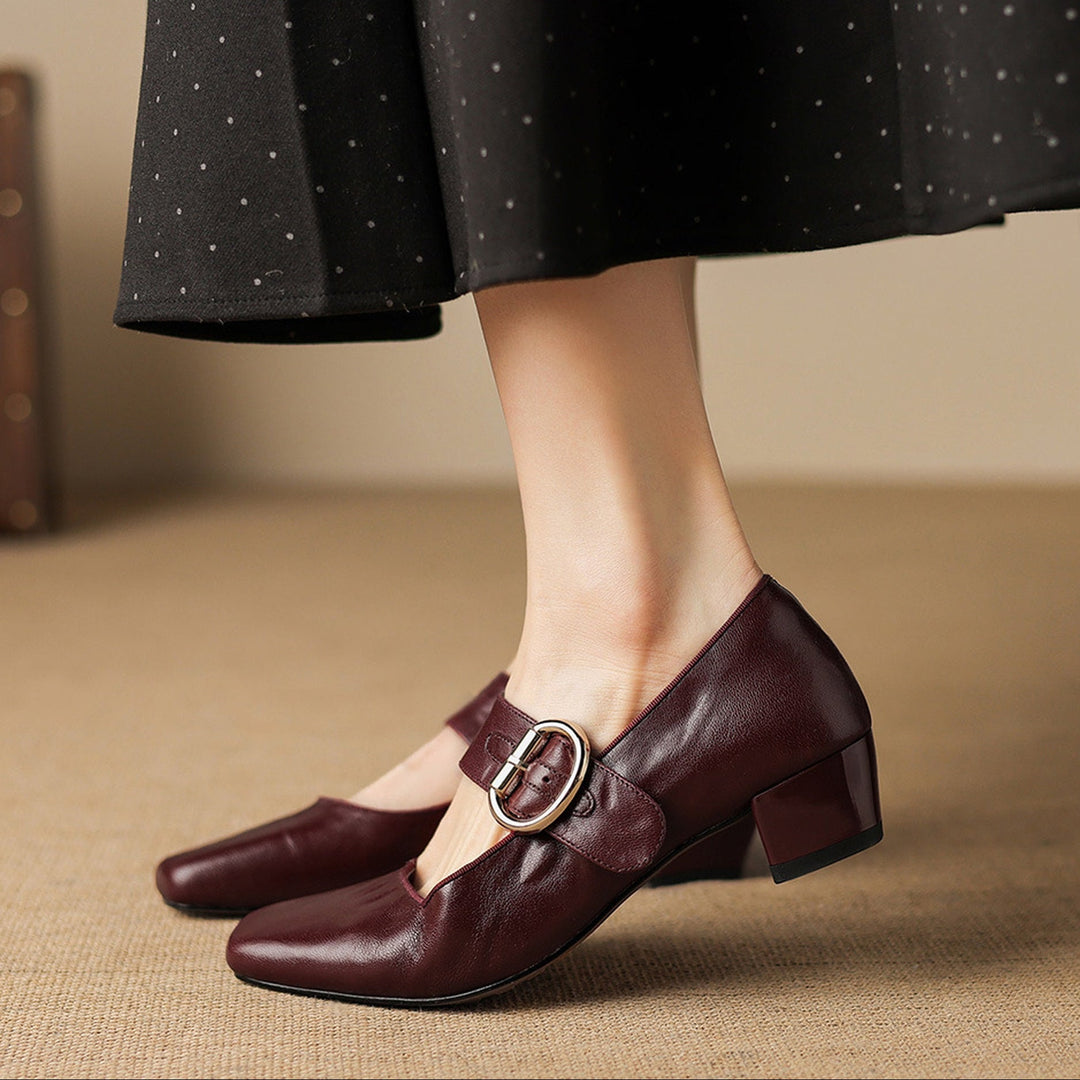 Damen Elegante Mary-Jane-Pumps