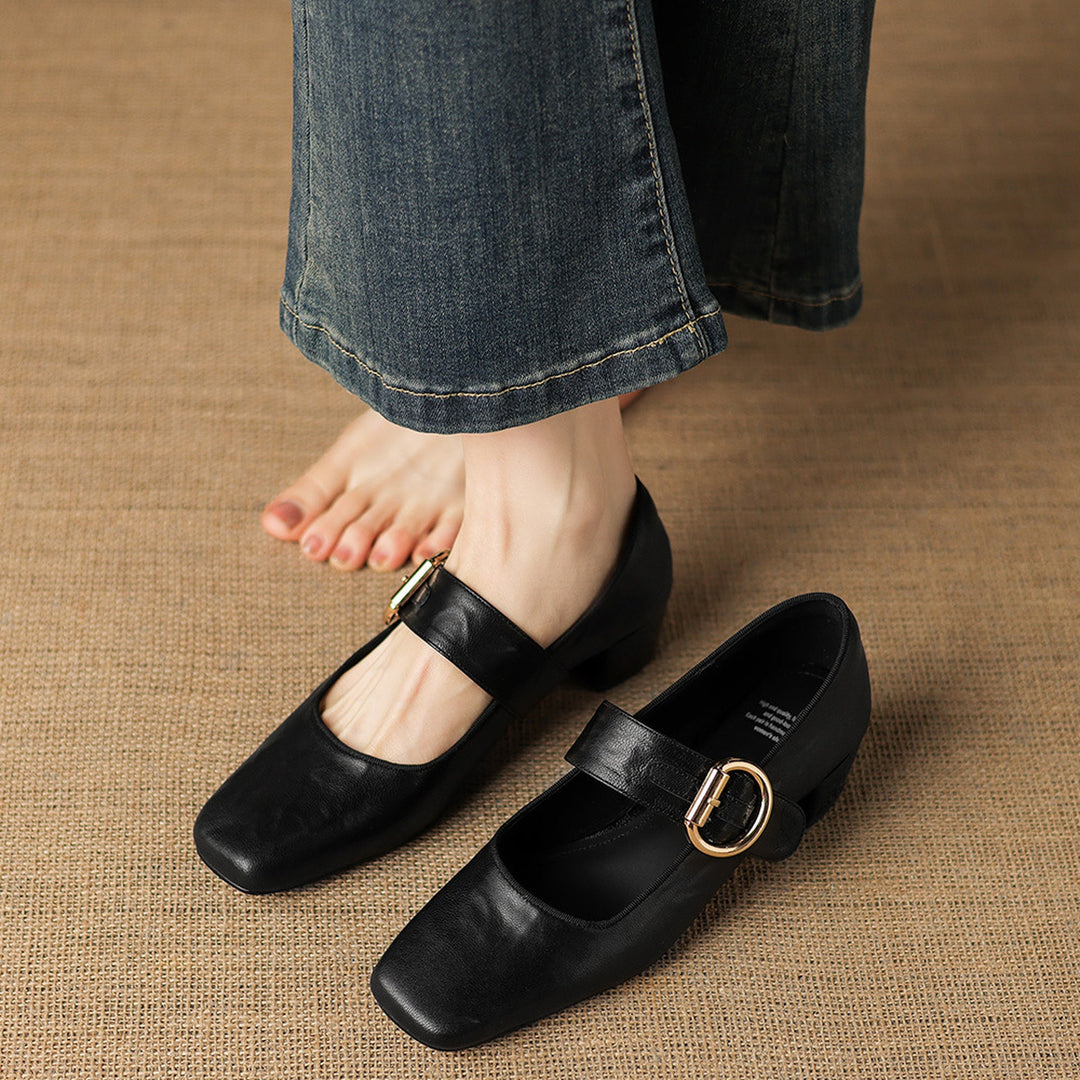 Damen Elegante Mary-Jane-Pumps