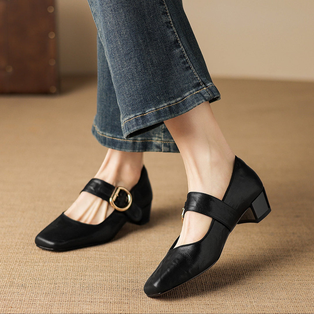 Damen Elegante Mary-Jane-Pumps
