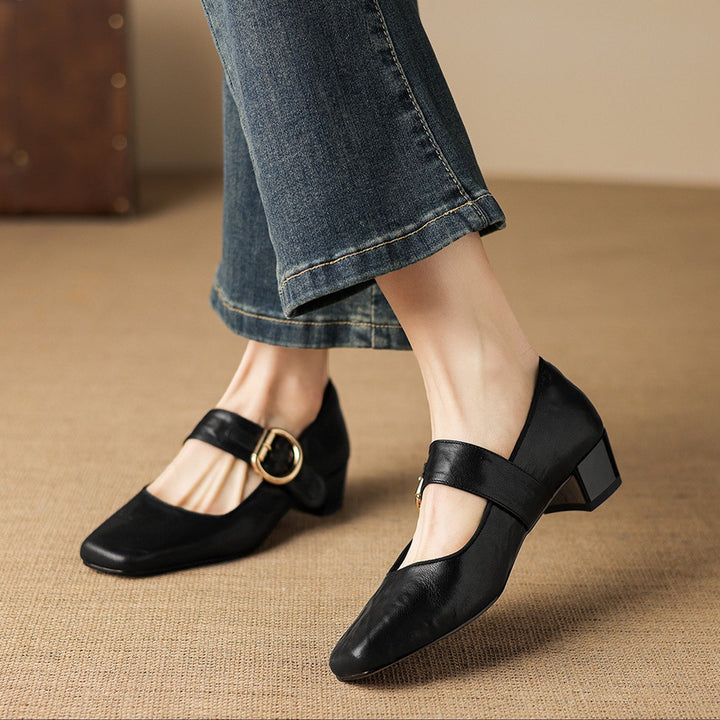 Damen Elegante Mary-Jane-Pumps
