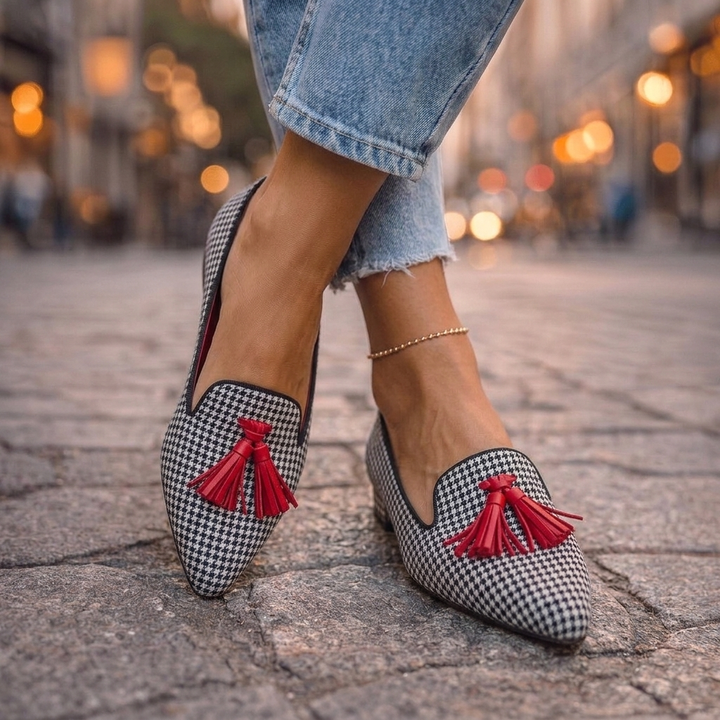 Damen Elegante Ballerinas mit spitzer Kappe