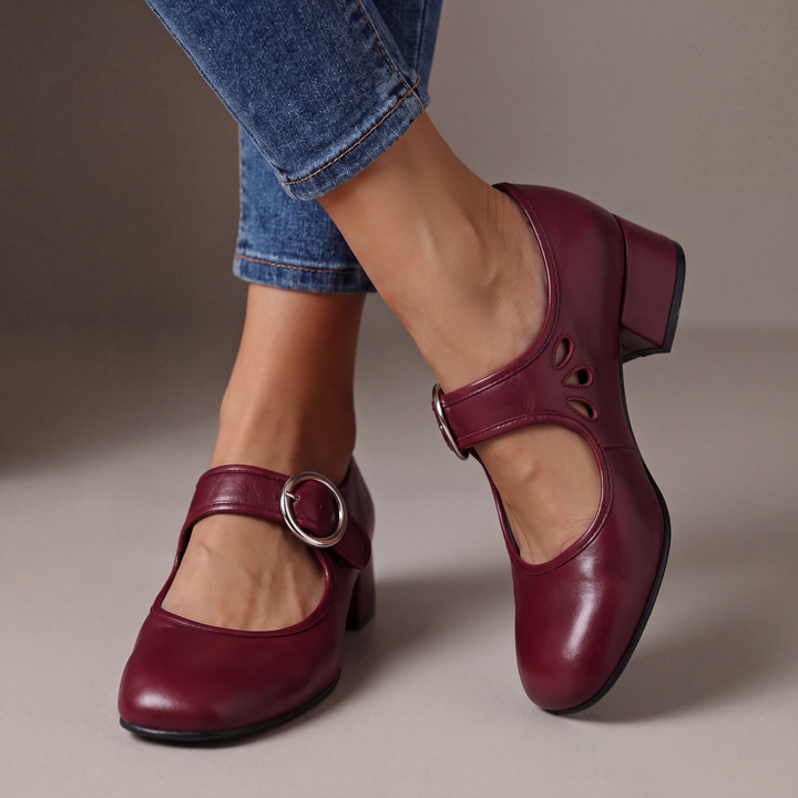 Damen Elegante Riemchen Pumps