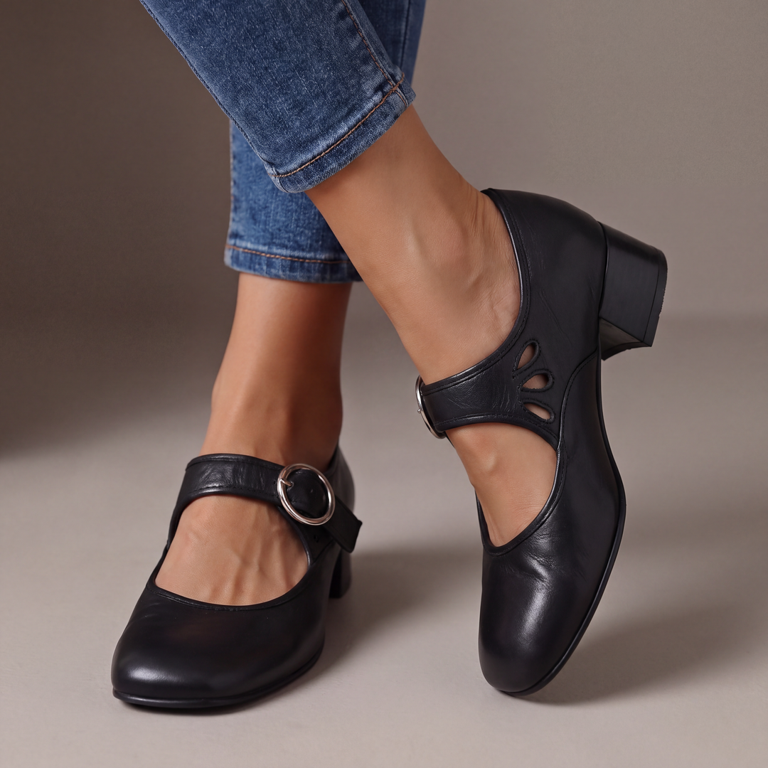 Damen Elegante Riemchen Pumps